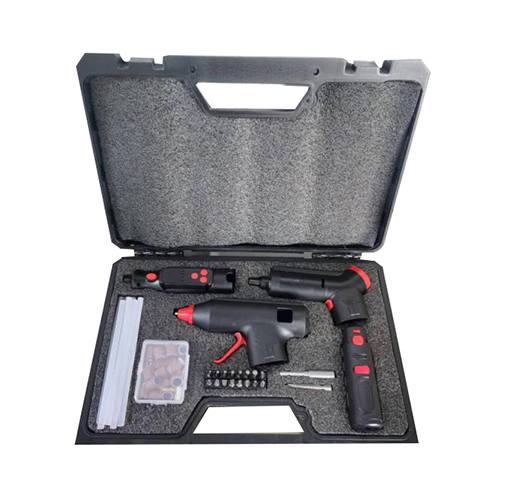 3.7V 1*2500mAh Li-ion Rotary Tool+Glue Gun+Screwdriver set