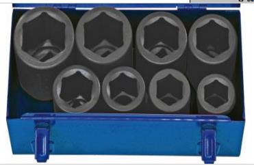 8pcs 1" Impact Deep Socket Set