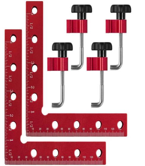 90° Positioning Squares RightAngle Clamps 14*14cm(2pack)