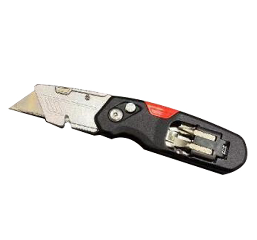 Folding Utility Knife with Bits Tool