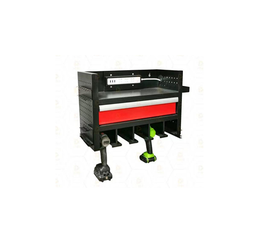 Power Tool Storage Rack with Drawer