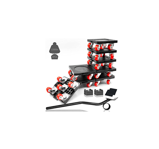 8 Pack Furniture Roller Mover with 5 Wheels