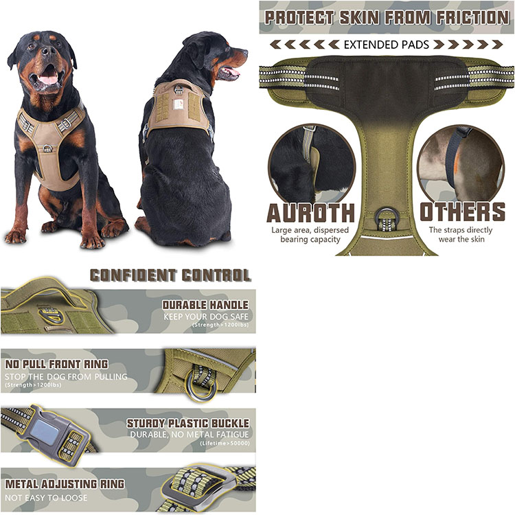 Tactical Dog Harness for Large Dogs