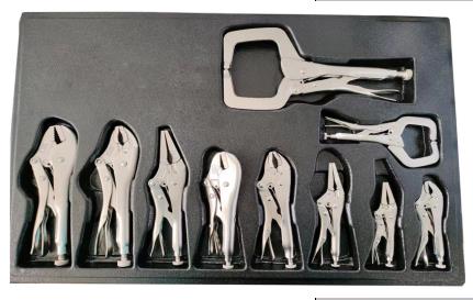 10Pcs Locking Pliers Set