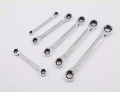 6PC Metric Double Ring Gear Ratchet Wrench Se