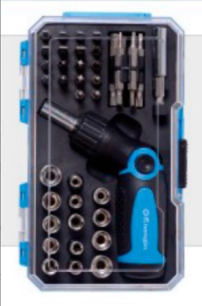 46PC Ratchet Bit & Socket Set