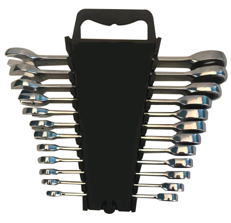 12Pcs Combination Ratchet Spanner
