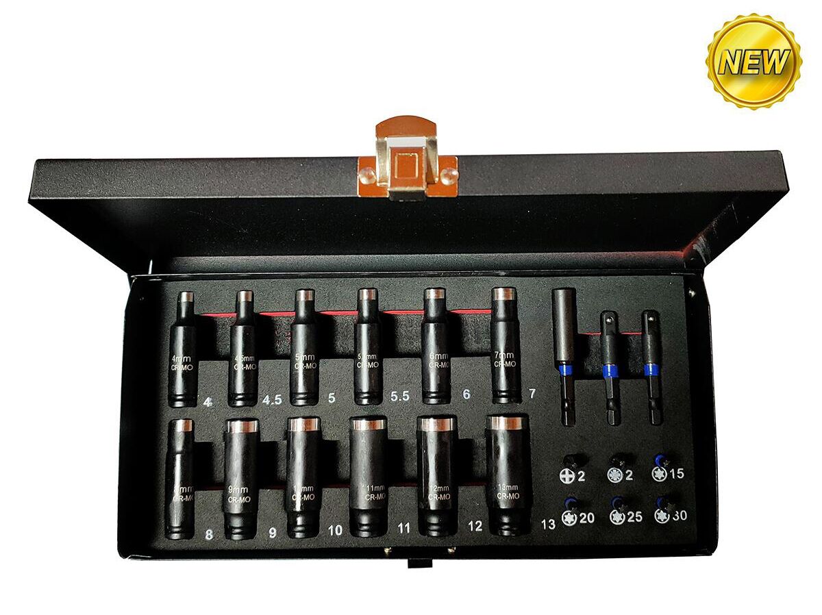 21Pcs 1/4" Dr.Impact SocketSet