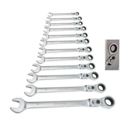 12PC Flexible Ratcher Wrench Set