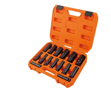 15Pc 1/2 Dr Metric Deep Impact socket Set