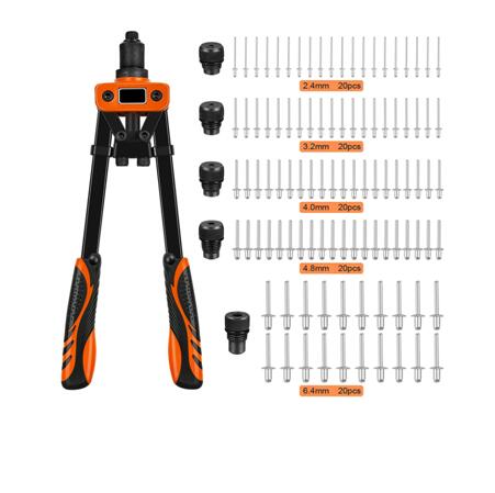 14 Inch Manual Hand Riveter with 100 Rivets