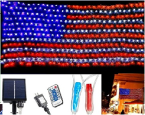 American flag light strings