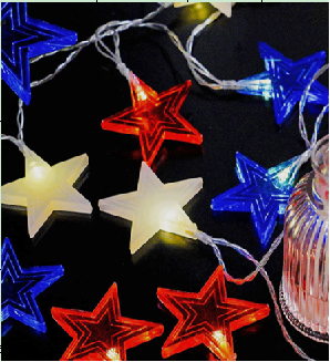 3-color stars light strings