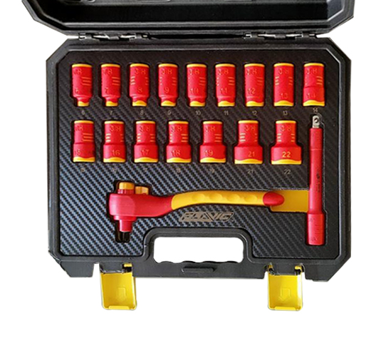 18Pcs Insulated 3/8" Dr.socket Set