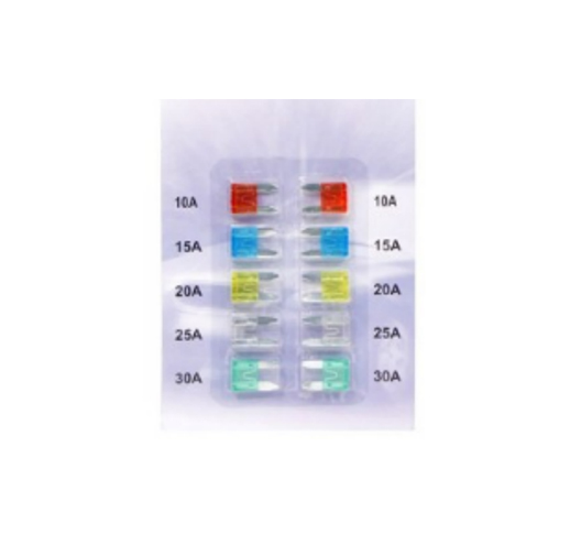 10PCS Mini Auto Blade Fuses