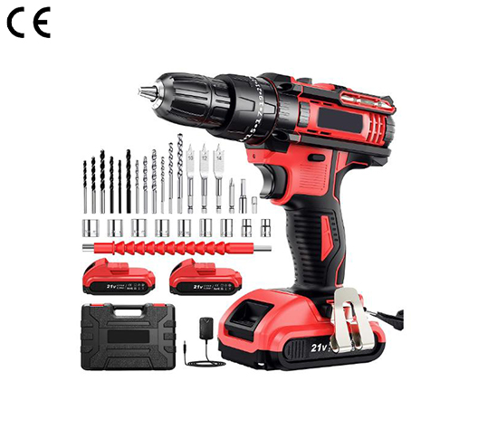 3/8" 21V 2000mAh Li-ion Cordless Impact Drill Set