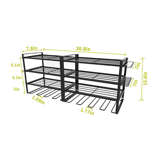30.8" 4 Layers Power Tool Storage Rack