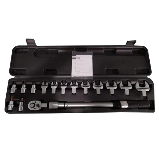 1/2"-16 Piece Open End Replaceable Torque Wrench Set