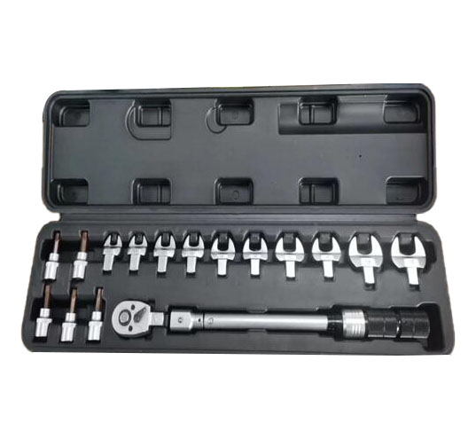 3/8"-17 Piece Open End Replaceable Torque Wrench Set