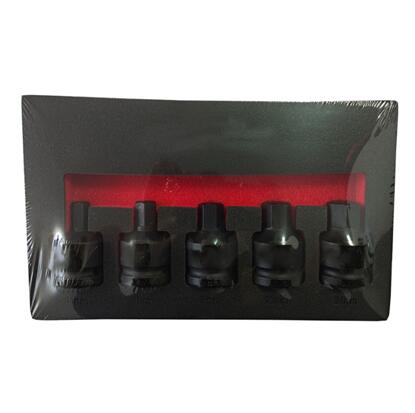 5pc Stubby Impact Hex Bit Socket Set