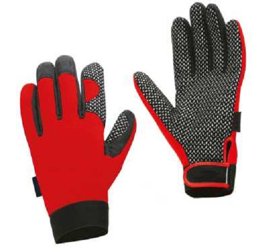 Mechanic Working Gloves with silicone on top