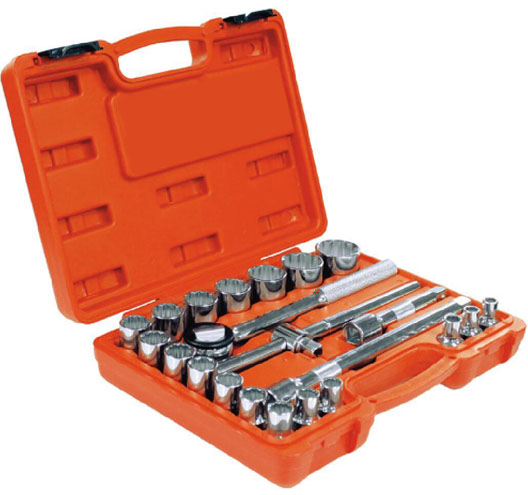 22PCS 1/2 DRIVE SAE SOCKET SET