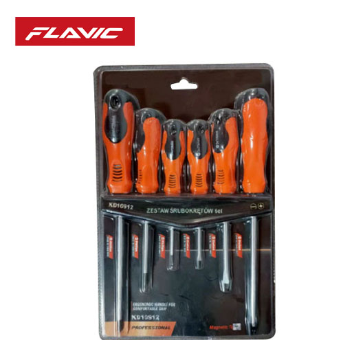 6Pcs Screwdriver Set With TwoColor Handle