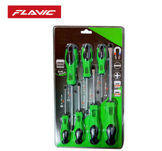 7Pcs Screwdriver Set With Two-Color Handle