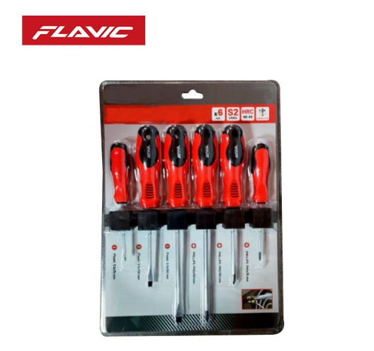 6Pcs Screwdriver Set With TwoColor Handle