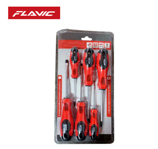 6Pcs Screwdriver Set With Two-Color Handle