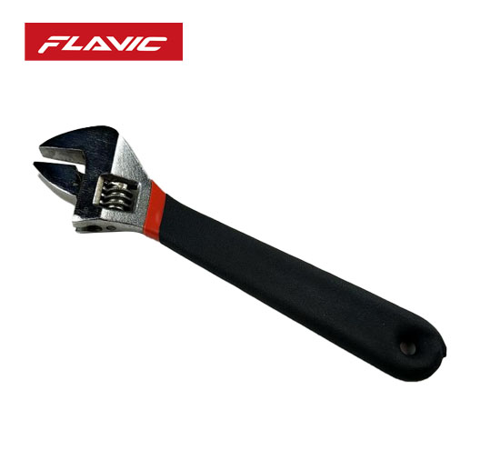 6" Adjustable wrench with liquid plastic Handle Grip