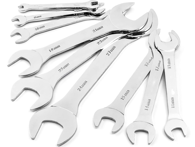 9pc Super Thin Wrench Set，Metric