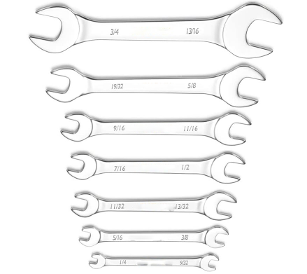 7pc Super Thin Wrench Set，SAE