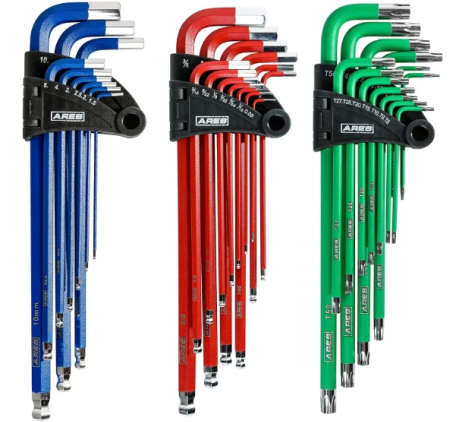 27pc Long Arm Combo Hex Key Wrench Set