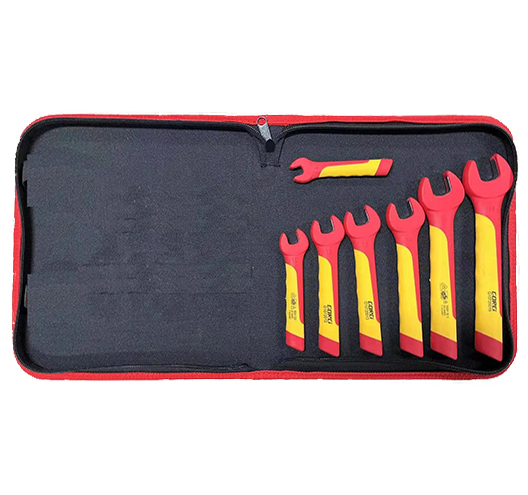 7Pcs Insulated Open End Spanners Set