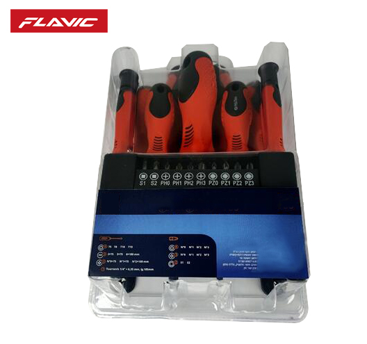 21Pcs Screwdriver Set With Two Color Handle