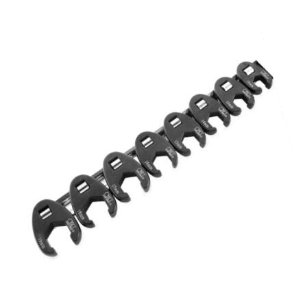 8Pcs 3/8" Dr.Crows Foot Wrench Set,Metric