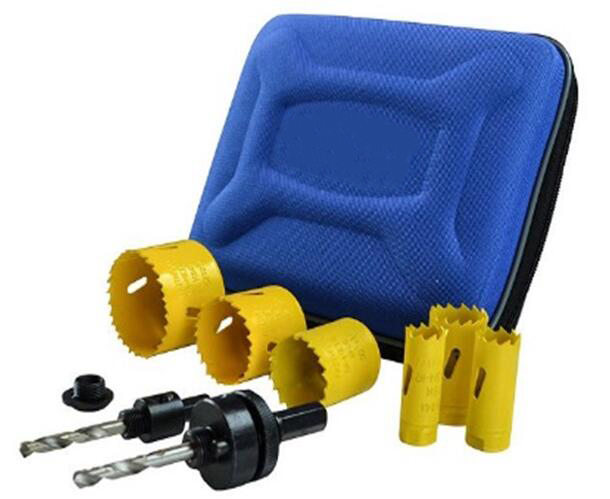 9 Piece Bi-Metal Cobalt Holesaw Kit Plumbers