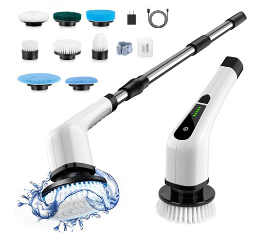 3.7V Cleaning Brush WithAdjustable Extension Handle