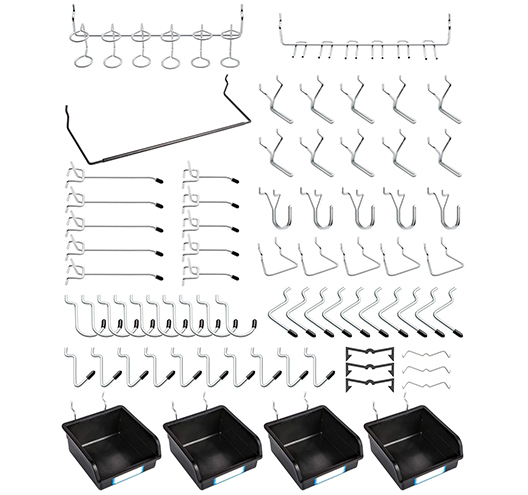 131PCS Pegboard Hooks Set