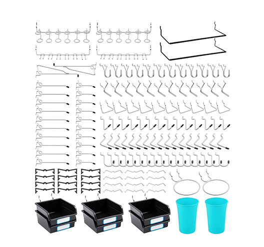 204PCS Pegboard Hooks Set