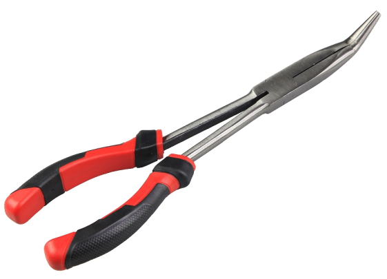 11" 25-degree Angle Long Reach Pliers