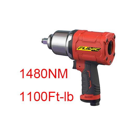 3/4"Composites Air Impact Wrench Twin Hammer 1480NM/1100Ft-lb