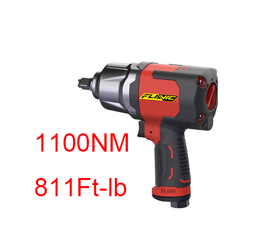 1/2"Composites Air Impact Wrench Twin Hammer/1100NM/811Ft-lb