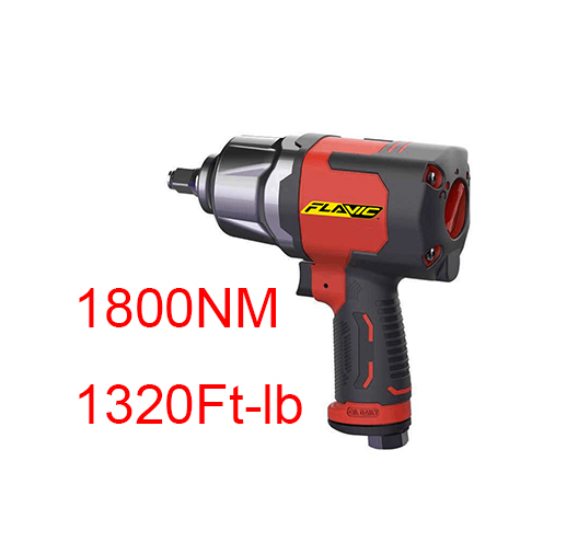3/4"Composites Air Impact Wrench Twin Hammer 1800NM/1320Ft-lb
