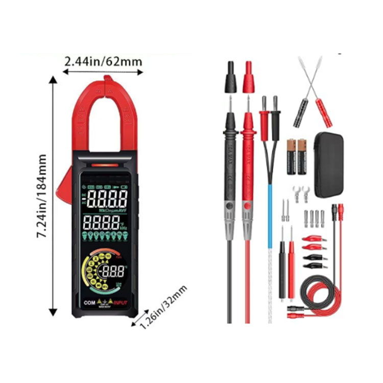 AC/DC Current Smart Clamp Meter 600V with led screen