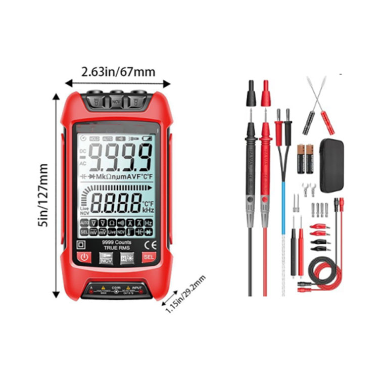 Digital Auto Range Smart Multimeter 1000V With NCV