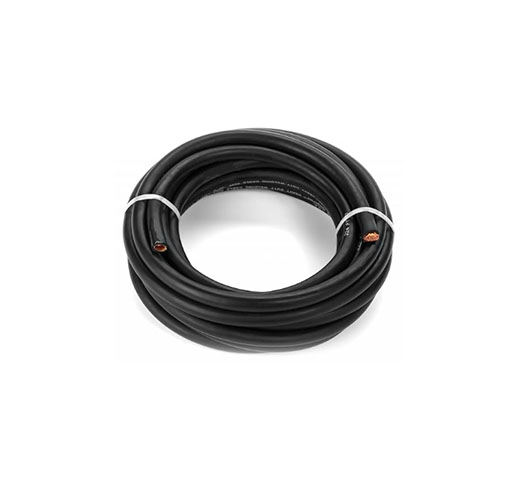 #4 AWG, 250' Roll,Black CCA Rubber Welding Cable