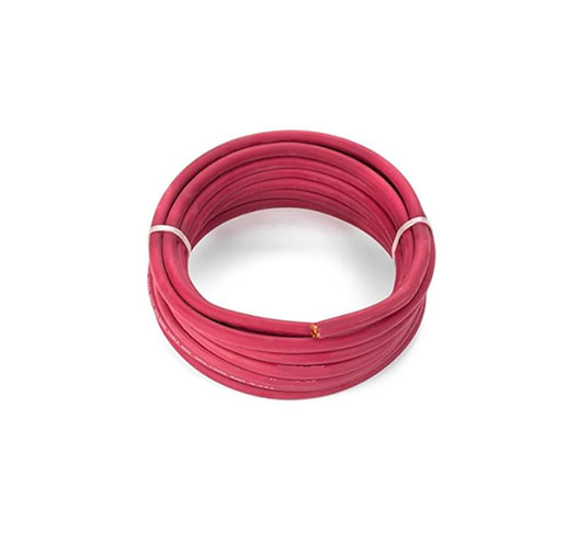 #2 AWG, 500' Roll,Red CCA Rubber Welding Cable
