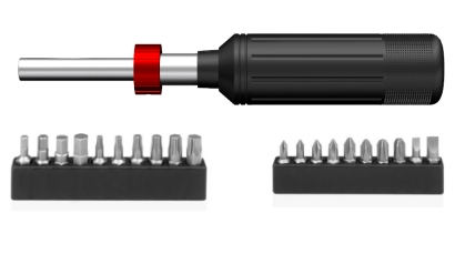 21pc 1/4" Torque Screwdriver Set（Aluminum alloy handle）